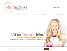 Tablet Screenshot of melissazoske.com